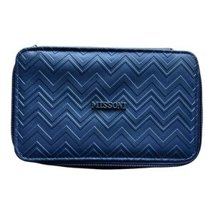 Missoni for delta Navy Chevron pouch